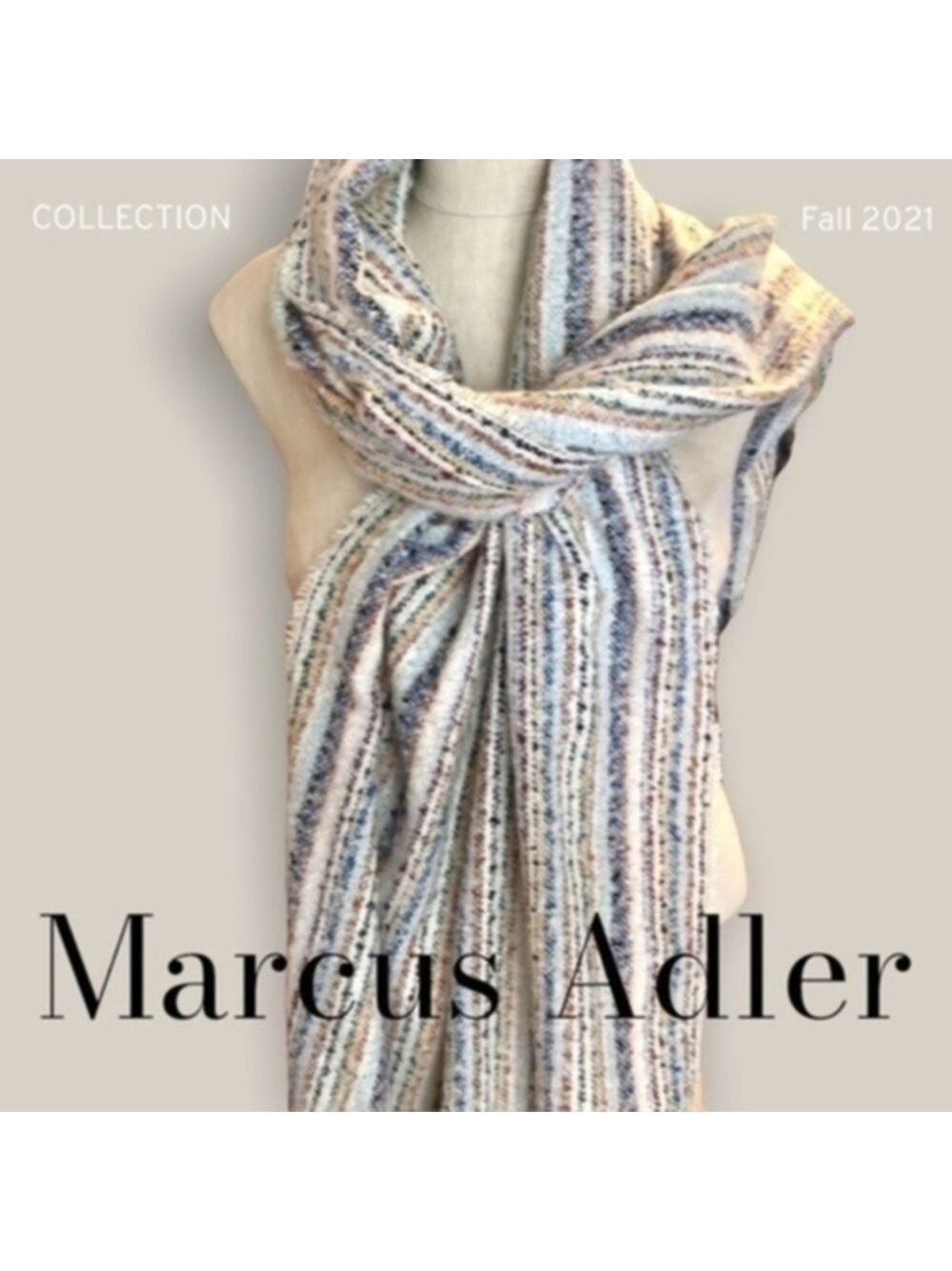 MARCUS Adler Rainbow Stripe Blanket Scarf
